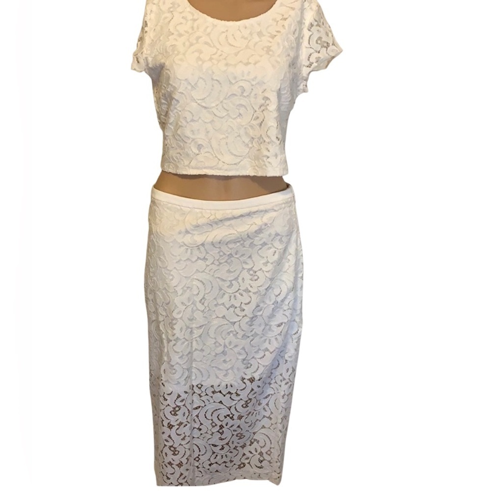 Express Crop Top With Matching Skirt